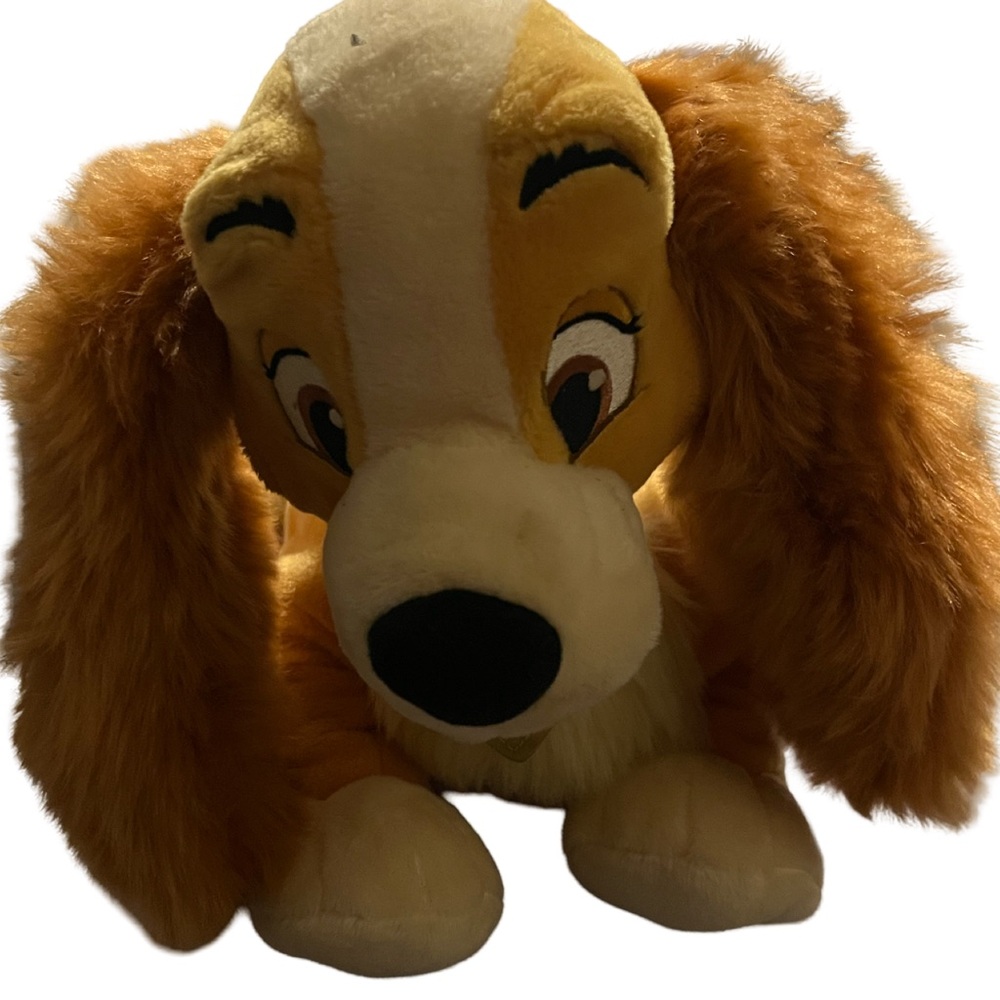 Disney Lady from classic Lady and the Tramp family movie. Very soft squishy